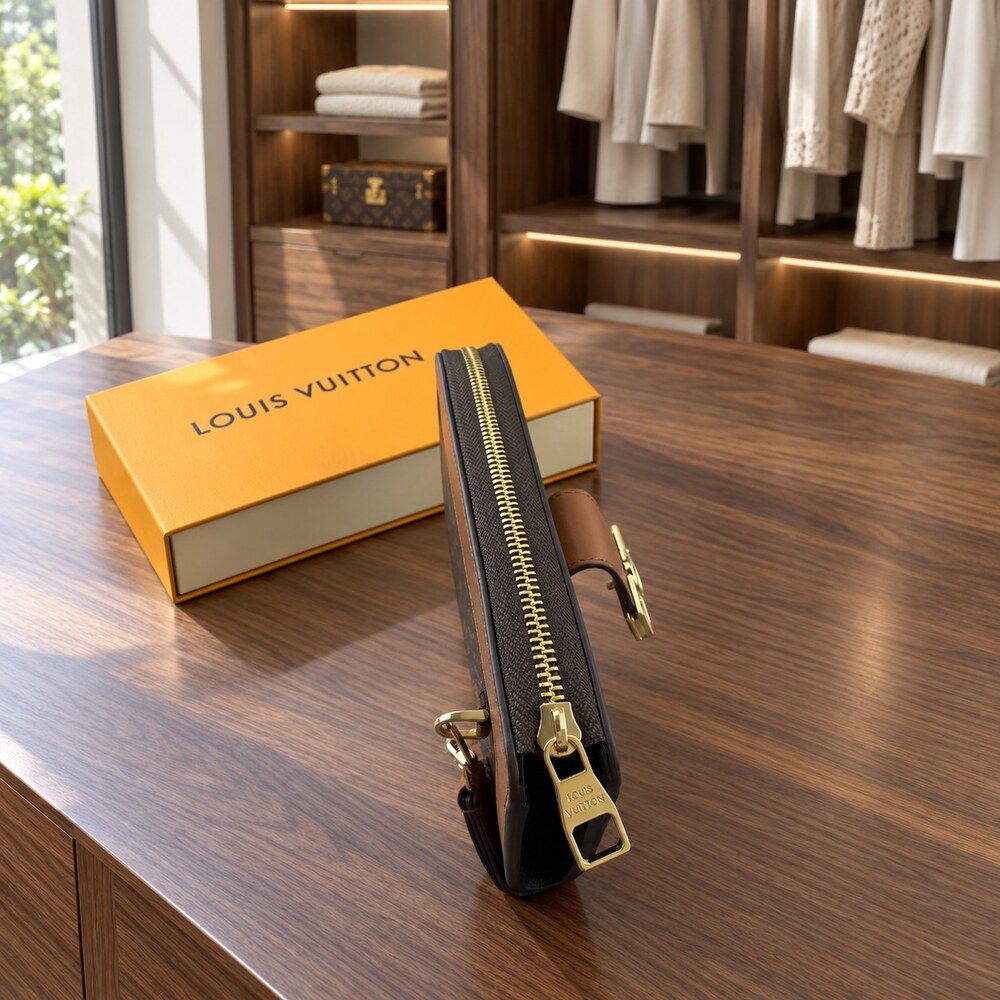 Louis Vuitton Dauphine Zip Around Wallet - Picture 5 of 6